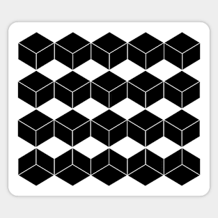 Abstract pattern - black and white. Sticker